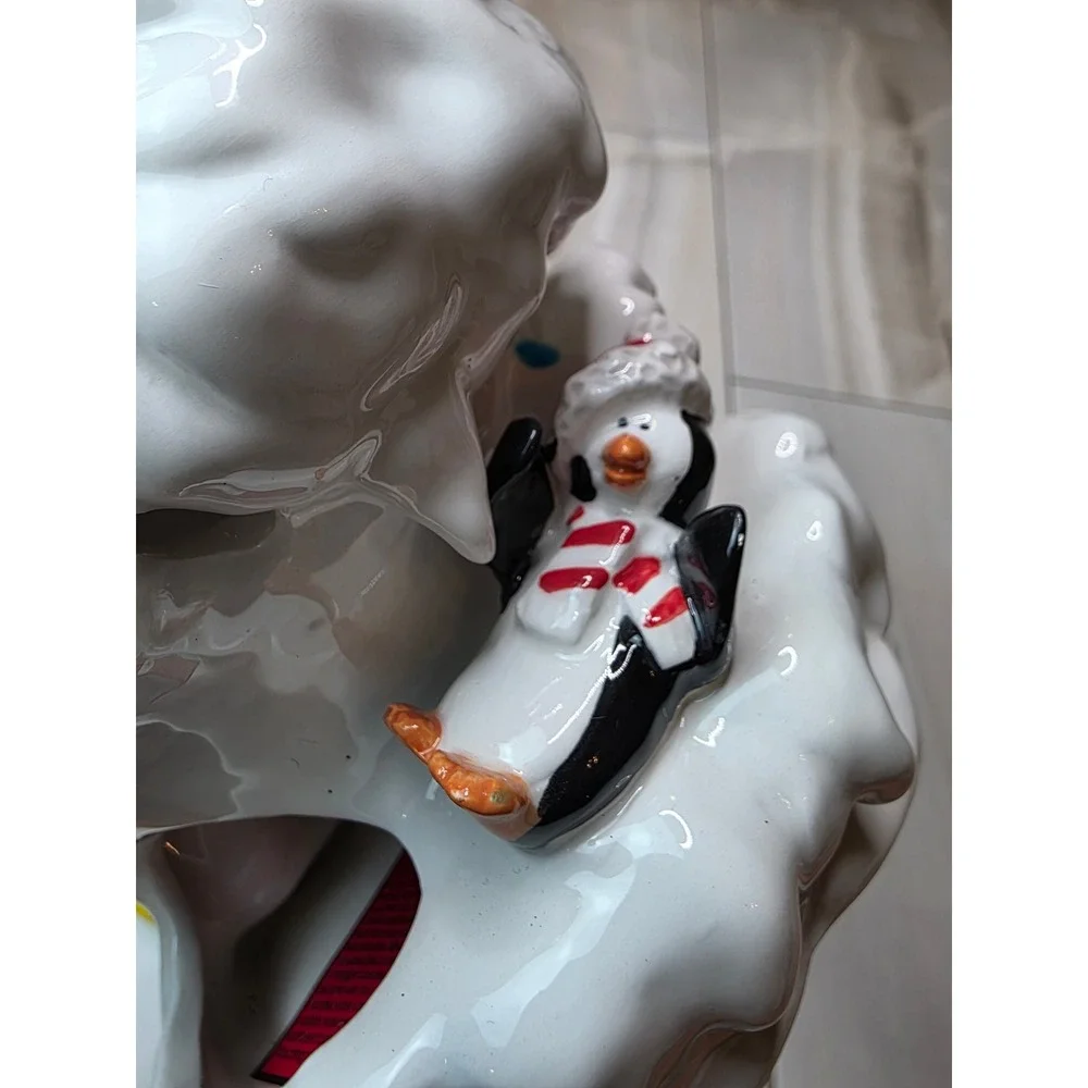 Occaxions North Pole Place Penguin Ice House Tea Light Holder 91005 Christmas A6